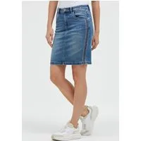 SOCCX Jeansrock mit Gehschlitz