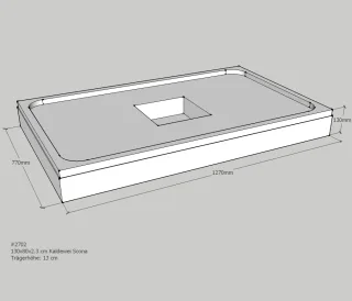 Neuesbad Wannenträger für Kaldewei Scona 800x1300x23 SD24026