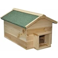 nanook Kleintierkäfig Igelhaus Kleintierhaus natur 50 x 36 x 31 cm