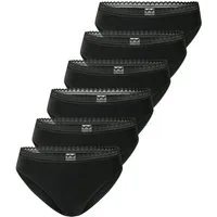 Schiesser Rioslip 6er Pack 95/5 Modern Cotton (Spar-Set) Rio Slip - Baumwolle - Atmungsaktiv - Edle Slips mit Spitzenband