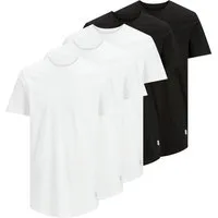 Jack & Jones T-Shirt JJENOA Tee SS Crew Neck mit kleinem Markenpatch