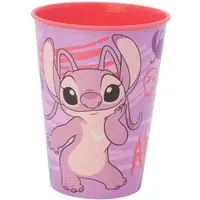 Disney Becher Stitch Angel Trinkbecher 260 ml Kinder Tumbler für Alltag Freizeit