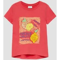 s.Oliver Kurzarmshirt T-Shirt T-Shirt mit Artwork im Loose Fit