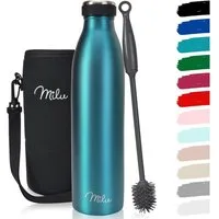 Milu Isolierflasche Isolierflasche aus Edelstahl, Thermosflasche, auslaufsicher