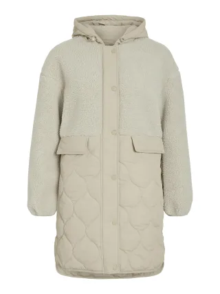 VILA - VITONE L/S COAT/TB/1 feather gray - Gr. - 38