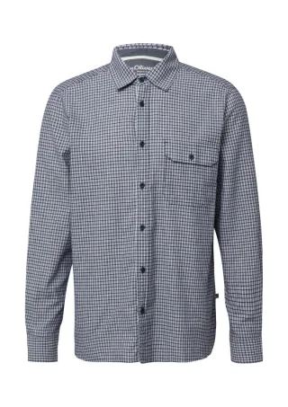 s.Oliver Red Label - Regular Fit: Kariertes Baumwollhemd mit Kentkragen blau/weiß - Gr. - XL