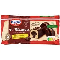 Dr. Oetker Küchenhelfer Kuchen, Dr. Oetker kleine Marmorkuchen einzeln verpackte Rührkuchen 4x35g