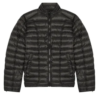 Schlichte schwarze wattierte Diesel-Jacke