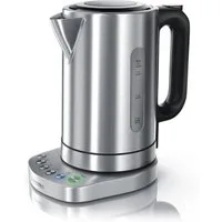 Arendo Wasserkocher aus Edelstahl, mit Temperatureinstellung, Warmhaltefunktion 30min, 1,7 l, 3000 W, einstellbare Temperatur 70° C - 100° C, Schnellkoch, Kalkfilter