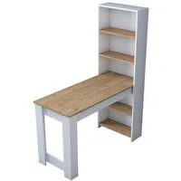 Skye Decor Küchentisch 100% MELAMINE COATED PARTICLE BOARD, 153,6 cm x 53,8 cm x 120 cm N1807 (1-St., 1 Tisch), Skandinavisches Design Platzsparende 2-in-1 Lösung Kombination