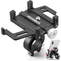 ROCKBROS Handy-Halterung Rockbros 699-BK Fahrrad-Handyhalter aus Aluminiumlegierung – Schwarz