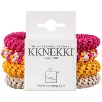 Grußkarte Kknekki Haargummi – Modische & haarschonende Accessoires Beige, Pink