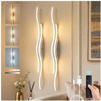 Lapalife Wandleuchte LED Dimmbar Akku Wandleuchte mit Fernbedienung, Kabellose, 3000K-6000K, 10000mAh mit Timing Nachttischlampe für Wohnzimmer