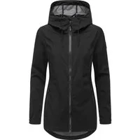 Ragwear Kurzmantel Zuzka Sport Wasserdichter kurzer Übergangsmantel für Damen