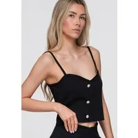 OMBRE Blusentop Damen Blusentop Slim Fit mit V-Ausschnitt Schwarz S/M (kein Set, 1-tlg) Slim Fit