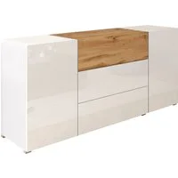 Home affaire Sideboard BERLIN, Moderne grifflose Kommode Breite 150 cm, 4 Schubkästen/ 2 Türen