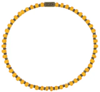 konplott - Elastisches Perlenarmband gelb