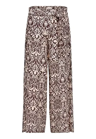 CARTOON - Marlenehose mit Muster braun - Gr. - 40