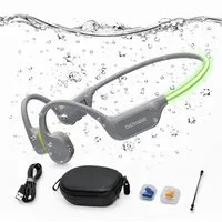 DOOGEE knochenschall kopfhörer bluetooth,32GB,MP3,LED,wasserdichte schwimm Bluetooth-Kopfhörer (10h Akku, MP3-Modus 32GB, für Schwimmen, Radfahren & Sport geeignet)