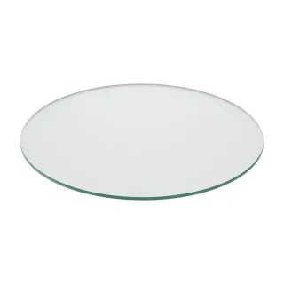 Relaxdays Glasplatte, Transparent, Glas, Rund, 50x0.8x50 cm, Esszimmer, Tische, Esstische, Tischsysteme, Tischplatte