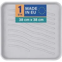 Bestlivings Schuhabtropfschale mit 2,5 cm hohem Rand (1-tlg., 38x38x2,5 cm), je nach Schuhgröße für 1-2 Paar Schuhe geeignet, robust, wasserfest