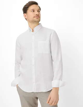 Brax Herren Hemd Style DANIEL white, weiß, Gr. XXL