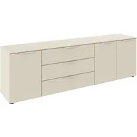 rauch Schubkastenkommode Kommode Türkommode Sideboard Kombikommode FLIPP (Breite 200 cm mit 2 Einlegeböden), 3-türig mit 3 Schubladen und Soft-Close-Funktion