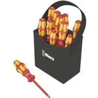 Wera Schraubendreher Wera Kraftform 2go 100 VDE Schraubendreher-Set 11teilig Schlitz, Kreuz