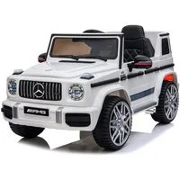 BoGi Elektro-Kinderauto Mercedes G 63 AMG 12V – 2x25W, RC, mit Musik & LED, Fahrspaß für Kinder mit Stil – Mercedes G 63 AMG 12V Elektroauto