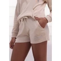 Bench. Loungewear Relaxshorts mit kleiner glänzenden Logostickerei, Loungewear
