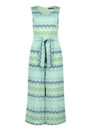 Betty Barclay - Ärmelloser Jumpsuit mit Allover-Muster blau - Gr. - 42