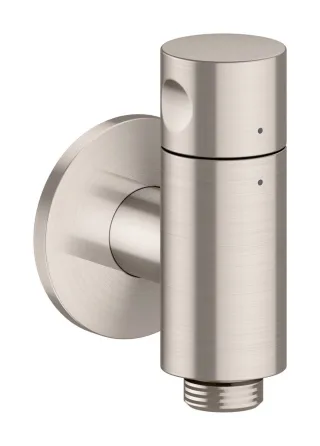 Hansgrohe Wandanschluss Stop AXOR One mit Absperrventil edelstahl optik, 48781800 48781800