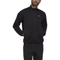 adidas Performance Fleecejacke Fleecepullover Terrex Utilitas Hike Half-Zip schwarz Herren