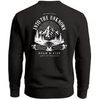 Neverless Sweatshirt Herren Sweatshirt mit Rückenprint - Into the Unknown - Regular Fit