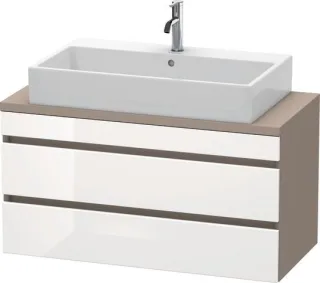 Duravit DuraStyle Konsolenwaschtischunterbau wandhängend Weiß & Basalt Hochglanz & Matt 1000x478x512 DS530902243