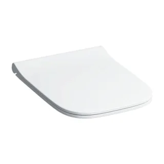 Geberit Smyle Square WC-Sitz 500688011 weiss, mit Absenkautomatik, Scharniere chrom