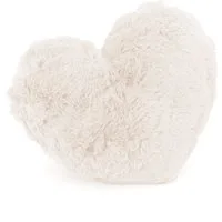 heimtexland Dekokissen Fell Kuschelkissen Plüsch Herz XL Deko Herzkissen, super weich und flauschig, Allergiker geeignet, waschbar