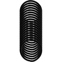 DENMAN Haargummi Denman Zopfgummis 4 mm, 18er Karte