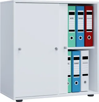 VCM Aktenschrank "Büroschrank Aktenschrank Schiebetüren Lona 2fach" 1 Stk. tlg.
