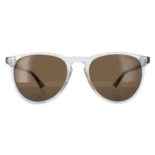 Polaroid Rectangle Unisex Transparent und Havanna Bronze Polarisiert PLD 4152/S