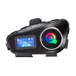 Coralme Q58MAX Motorcycle Helmet Mixing Intercom Helmet Bluetooth Headset with 300m Double Intercom Helmet Headset Group