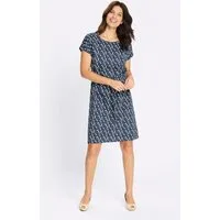 Sieh an! Jerseykleid Jersey-Kleid Kurzarm