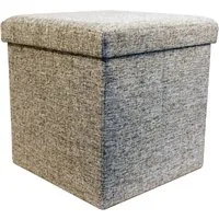 ECHTWERK Sitzwürfel StoreCube, Sitzhocker mit Stauraum, Sitzwürfel faltbar, ca. 38x38x38 cm, Strukturstoff, Aufbewahrungsbox