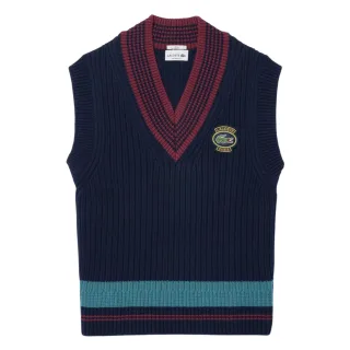 Lacoste - Pullover-Weste für Herren/Damen Unisex, Jerseyware, Regulär (Marine)