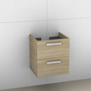 Artiqua 414 Waschtischunterschrank für Subway 613655, 613657,Castello Eiche quer NB, 414-WU2L-V10-71 414-WU2L-V10-7134-426