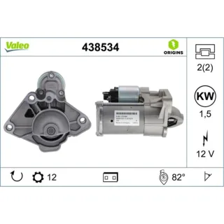 Valeo Anlasser 1,5 kW Fiat Nissan Opel Renault 438534