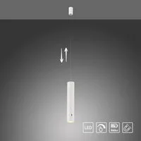 JUST LIGHT Pendelleuchte ATTACH, Dimmfunktion, LED fest integriert, Warmweiß, Akkuleuchte, mobile Lichtlösung, Taschenlampe