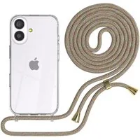 EAZY CASE Handykette Hülle mit Kette für Apple iPhone 17 6,3 Zoll, Ketten Hülle Schultergurt Schutz Hülle Tasche mit Band Bunt