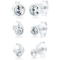 Elli Ohrring-Set Stecker 925 Silber, mit Kristallen von Swarovski®