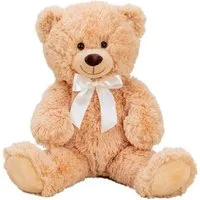 Geschenkestadl Kuscheltier Großer Teddybär 56 cm – kuscheliger Plüschbär mit Schleife weich, süß (Packung, 1-St., Plüschbär), Bär mit Knopfaugen